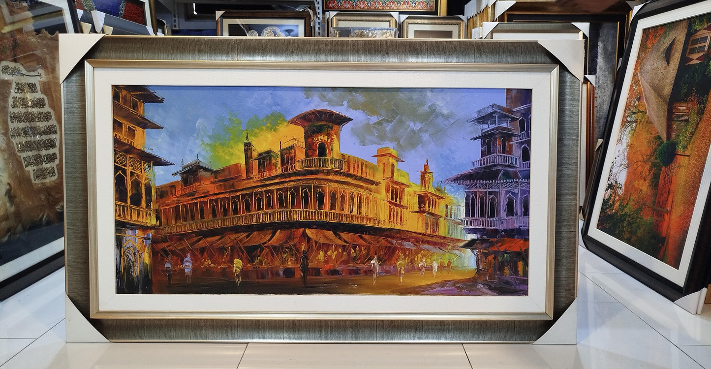 Old Lahore painting - Hand made