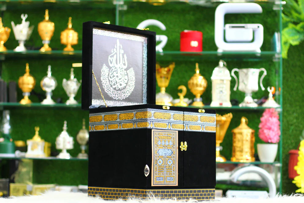 Black Khana Kaba Design Quran Pak with Box - A Luxurious & Sacred Gift