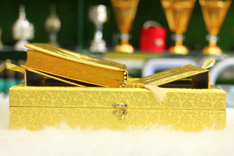 Golden Quran in Urdu Translation and Tafseer with Golden Box - Luxury Edition