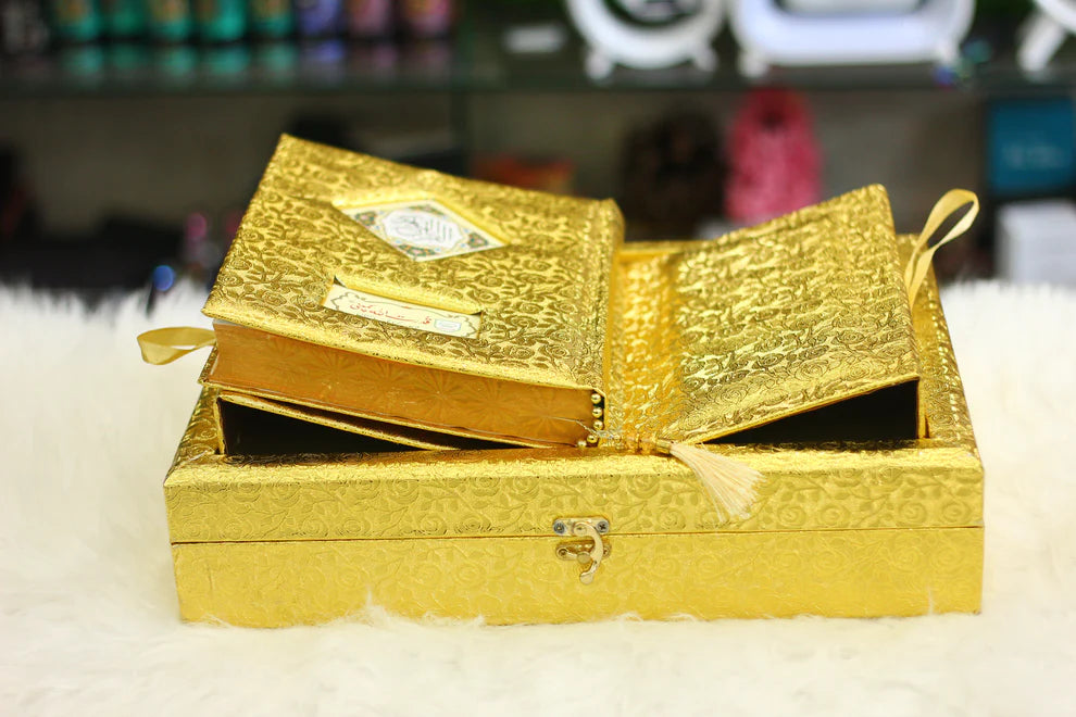 Golden Quran in Urdu Translation and Tafseer with Golden Box - Luxury Edition