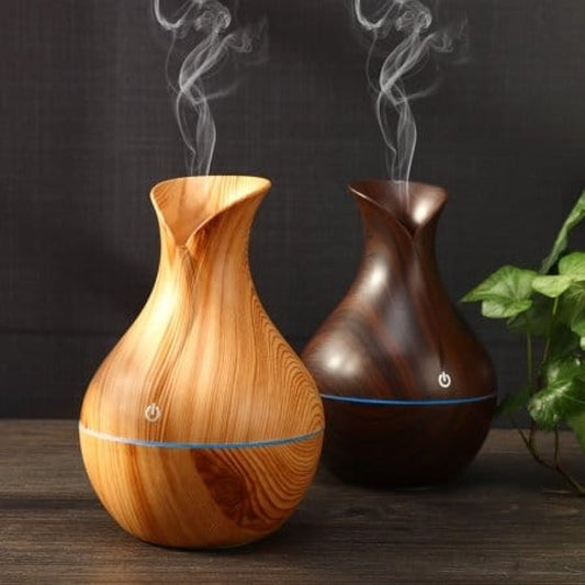 VASE Shape-LIGHT WOOD Air Humidifier & Diffuser